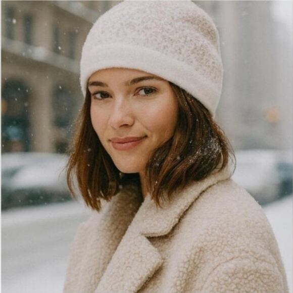 Barefoot Dreams Accessories - Barefoot Dreams CozyChic Lite Confetti Beanie Cream Neutral Soft Fuzzy-NWT
